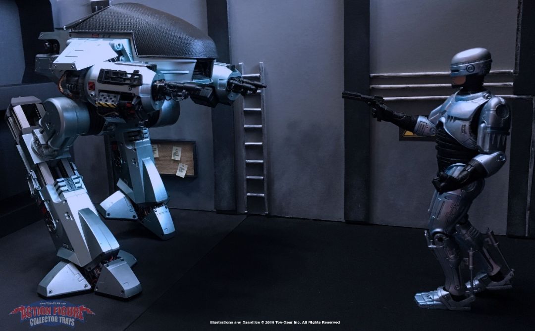 RoboCop vs ED-209  www.toy-gear.com Instagram:  https://www.instagram.com/actionfigurecollectortrays/ - Image 1