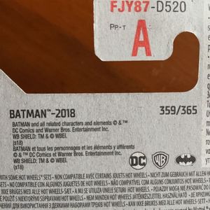 Diecast animated Batman HotWheels Batmobile