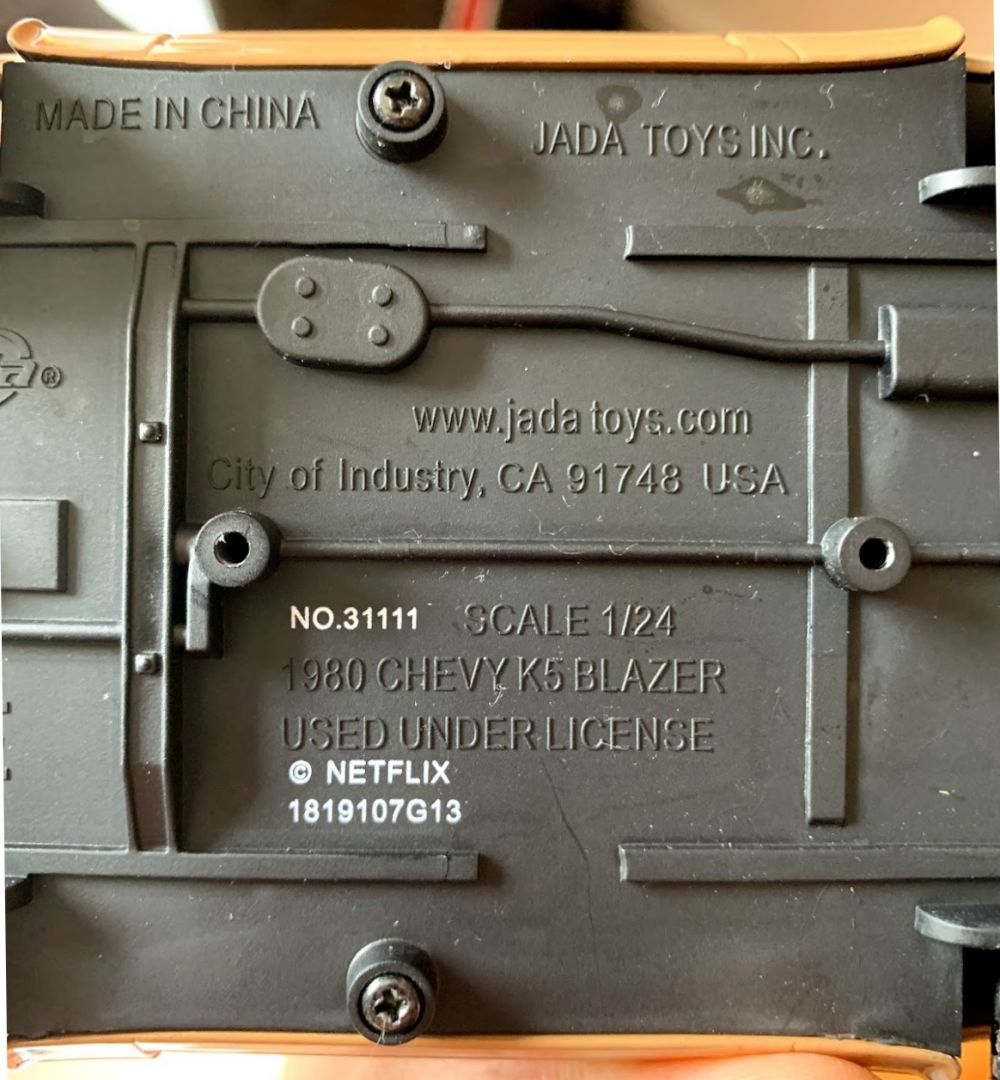 Diecast Stranger Things Hop's Truck 1:24 - Image 4