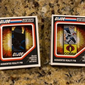 Snake Eyes & Storm Shadow Pinfinity AR Pins