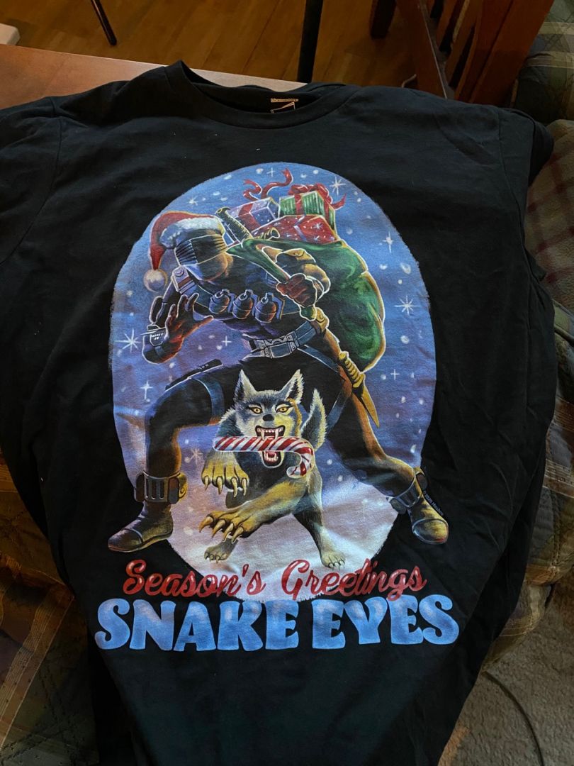 Snake Eyes Christmas T-Shirt - Image 1