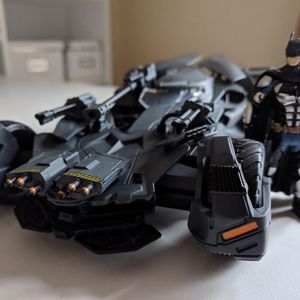 JL Batmobile and Batman