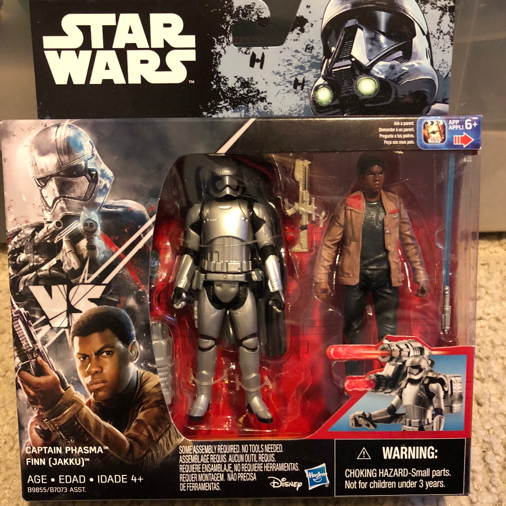 Star Wars TFA 5 3/4â€ 2-Pack Finn Vs. Captain Phasma with Hasbro StudioFX - Image 1