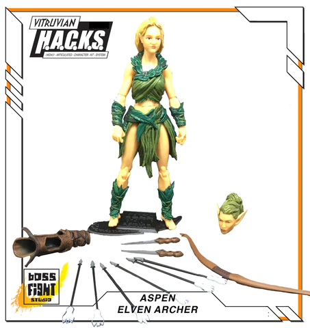 Vitruvian H.A.C.K.S. Aspen - Elven Archer - Image 1