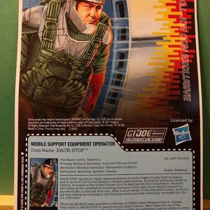GIJOE JoeCon Carded Backstop