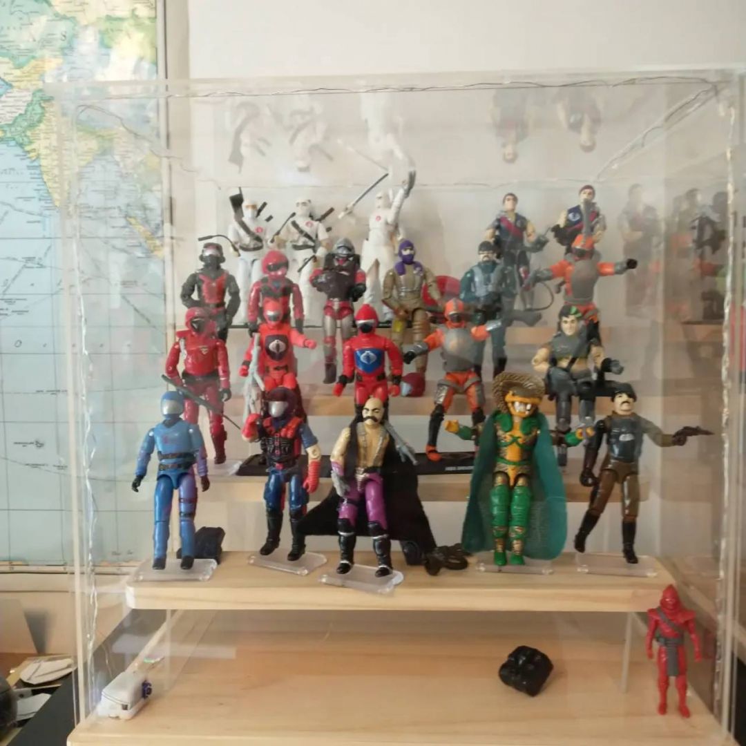 Vintage And Modern Cobra Figures  Not Lighted  - Image 1