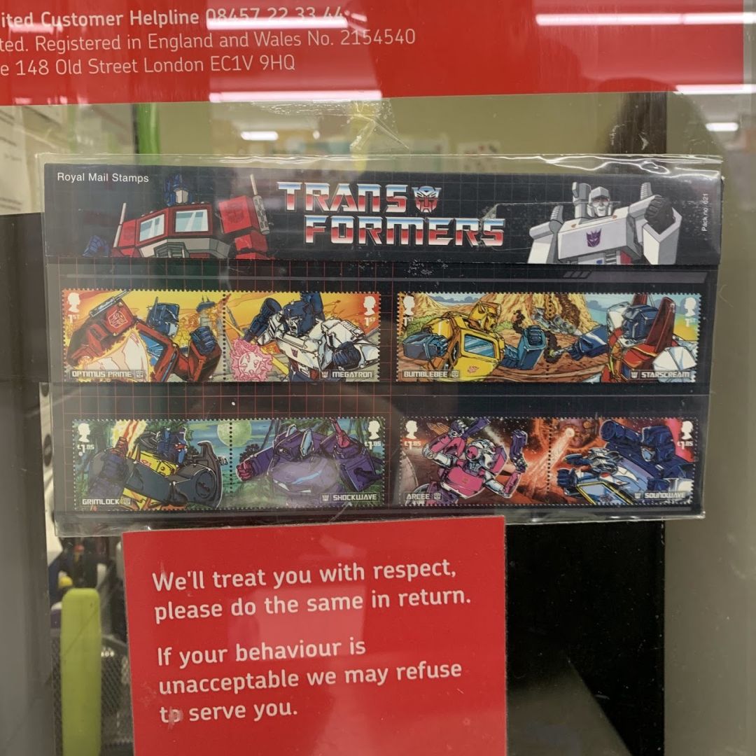 Transformers Stamps