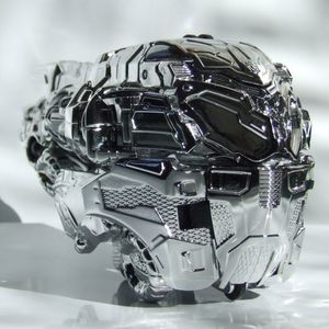 Transformers Movie Prototype Optimus Prime Chrome Silver Version