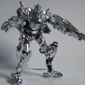 Transformers Movie Prototype Optimus Prime Chrome Silver Version