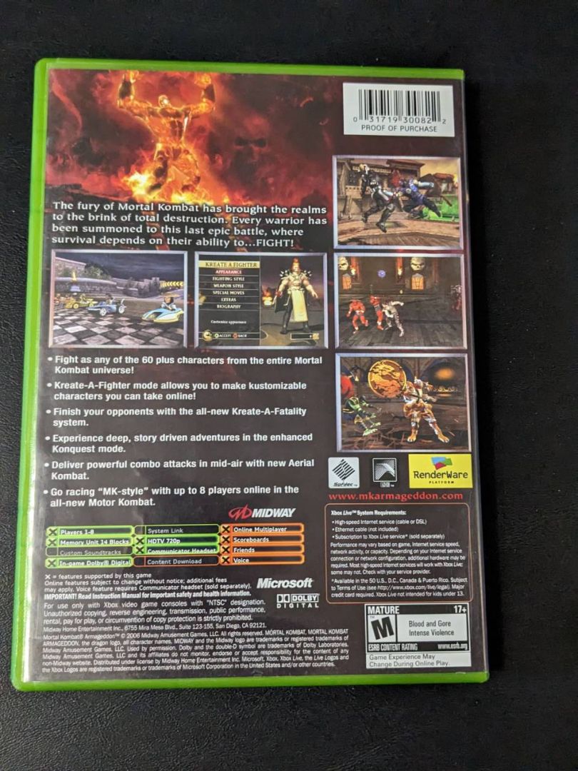 XBOX Mortal Kombat Armageddon  - Image 2