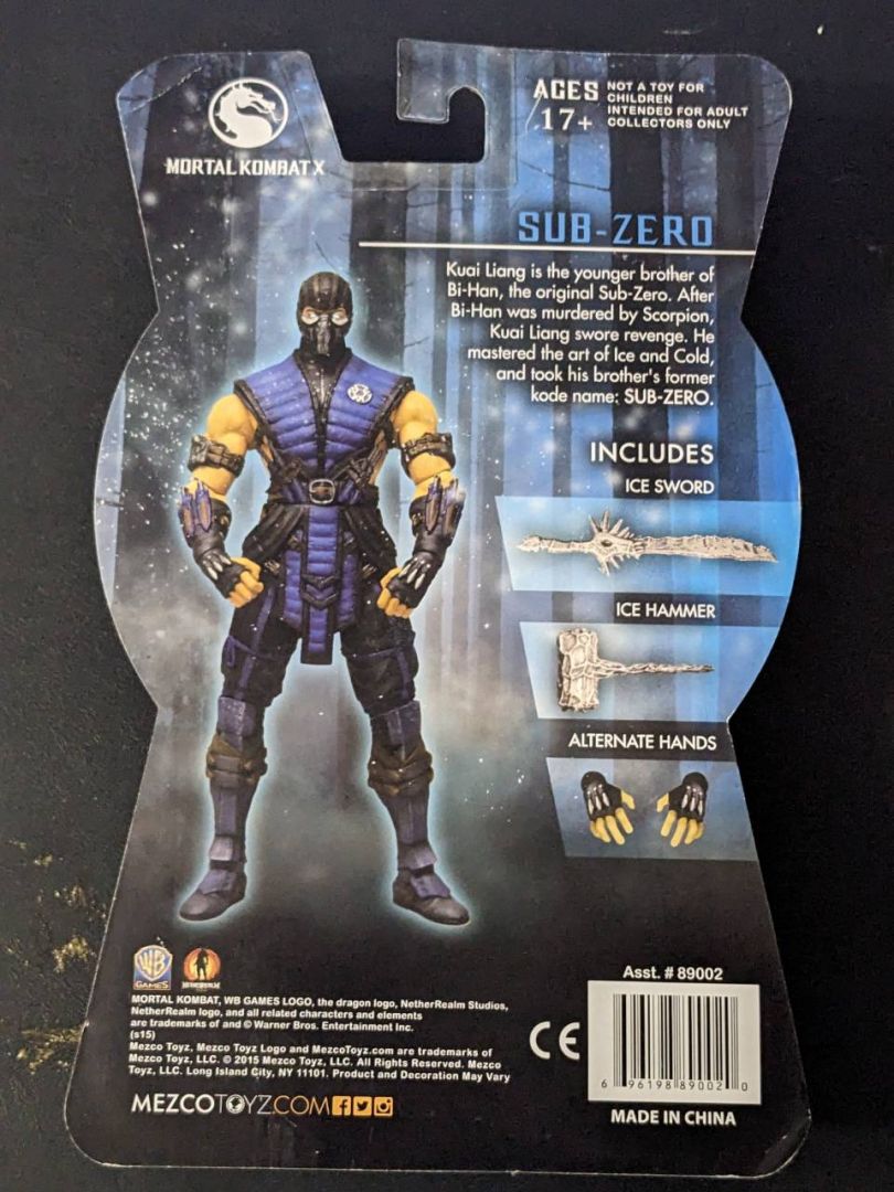 Mezco Mortal Kombat X Sub-Zero 6&quot; - Image 2