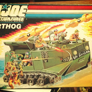 G.I. Joe: The Action Force Warthog w/ Sgt. Slammer (Original Box) - Image 1