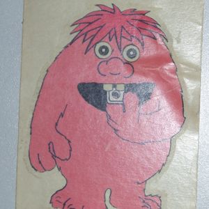Monster Munch Orange Monster glow in the dark sticker
