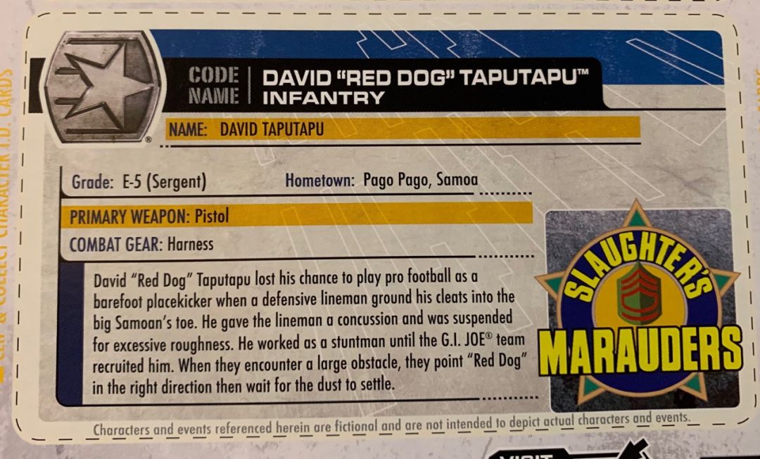 David "Red Dog" Taputapu - Image 2