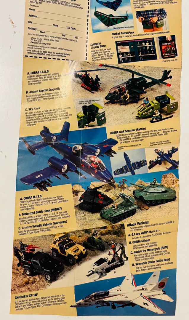 G.I.Joe Action Figure and Vehicle Catalogue 1984 - Image 3