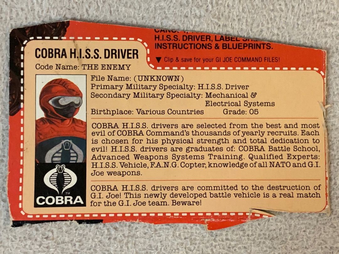 Cobra H.I.S.S. Driver & H.I.S.S. Tank - Image 2