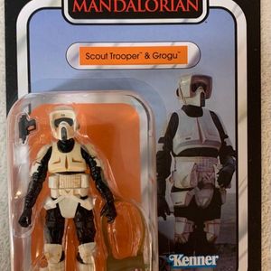 Speeder Bike, Scout Trooper & Grogu