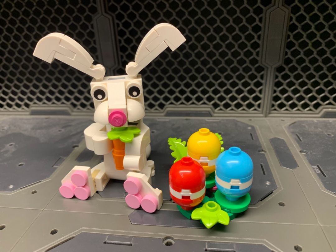 Easter Bunny with Colorful Eggs - Image 1