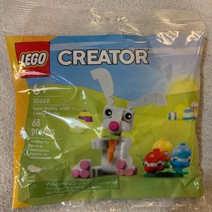 Easter Bunny with Colorful Eggs