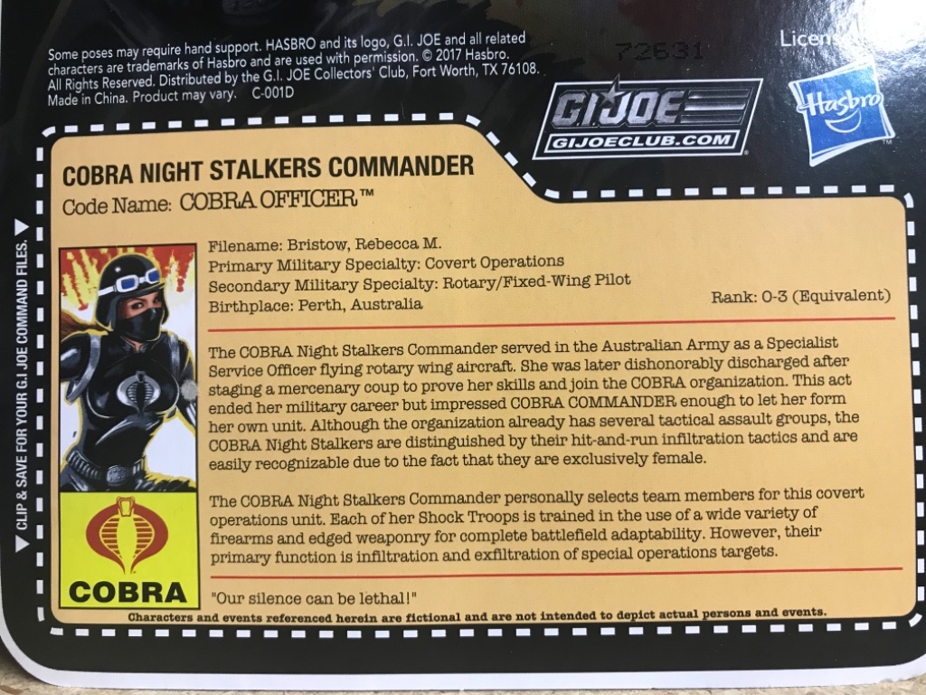 Cobra Night Stalkers Commander Cobra Officer - Image 3