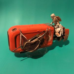 Star Wars Black Series 6â€ Rey and Speeder