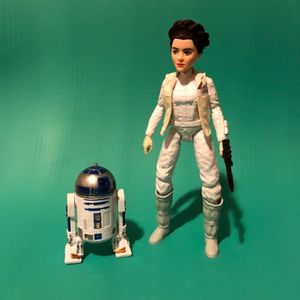 Star Wars Forces of Destiny Princess Leia Organa and R2-D2