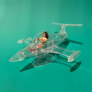 Invisible Jet with Mini Retro Wonder Woman