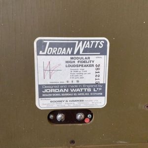 Jordan Watts "Jumbo" Hifi Speakers - 1968