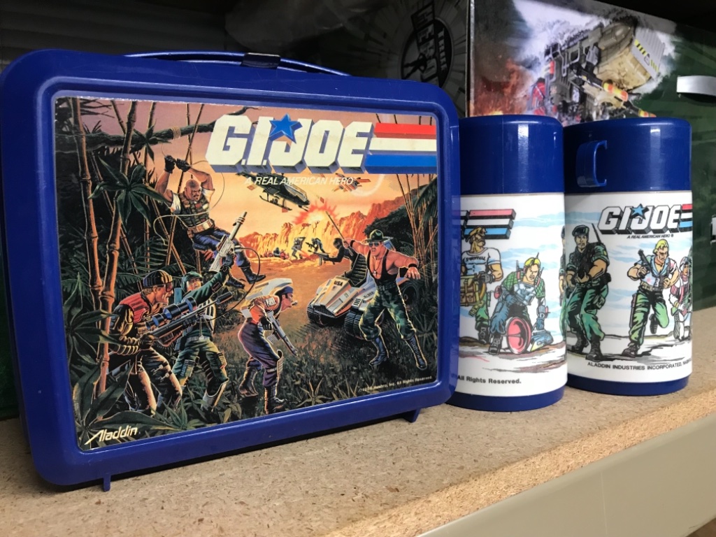 GIJoe ARAH 1986 Blue Lunchbox with two Thermos Flasks - Image 12
