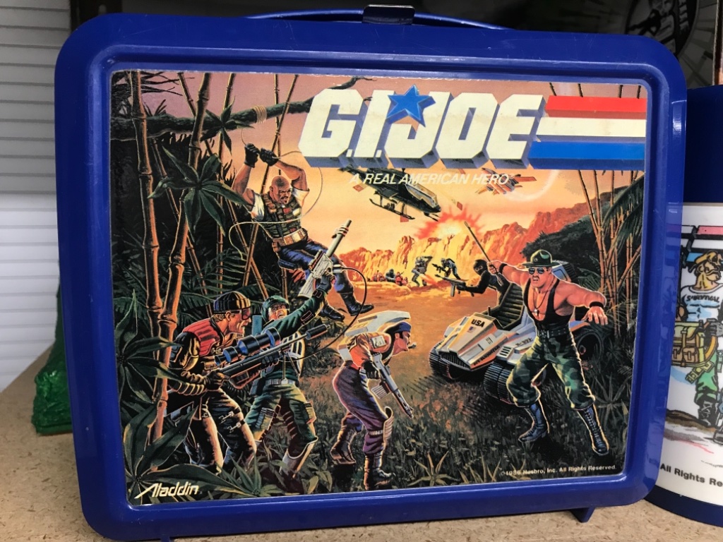 GIJoe ARAH 1986 Blue Lunchbox with two Thermos Flasks - Image 7