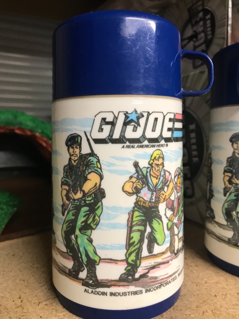 GIJoe ARAH 1986 Blue Lunchbox with two Thermos Flasks - Image 6