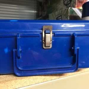 GIJoe ARAH 1986 Blue Lunchbox with Thermos Flask