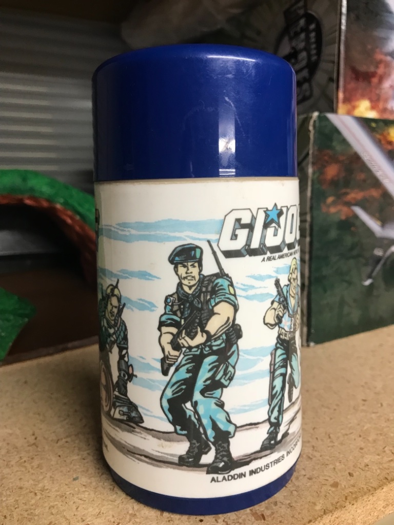 GIJoe ARAH 1986 Blue Lunchbox with Thermos Flask - Image 3