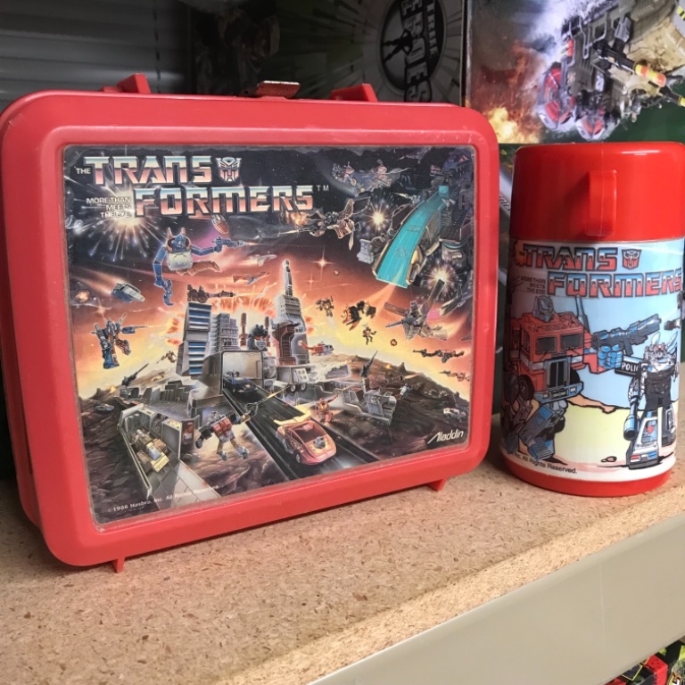 Transformers 1984 Red Lunchbox with Thermos Flask - Image 1