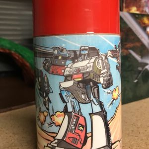 Transformers 1984 Red Lunchbox with Thermos Flask