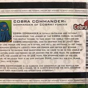 Baroness, Cobra Commander and Cobra Trooper Comic Pack