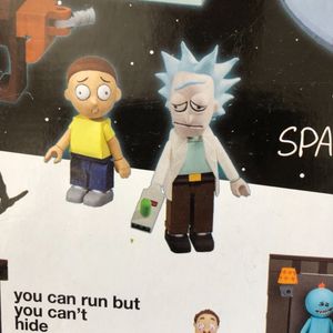 Spaceship and Garage Rick and Morty Construction Set