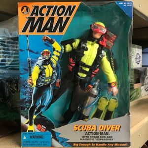 Scuba Diver with Spear Gun and Magnetic â€œExplosivesâ€