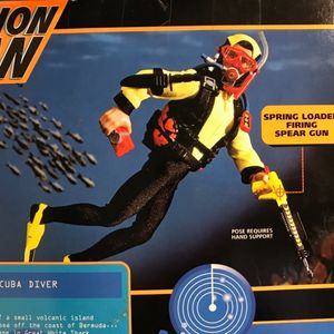 Scuba Diver with Spear Gun and Magnetic â€œExplosivesâ€