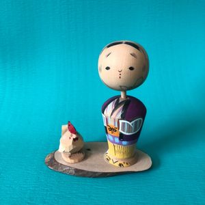 Kokeshi with Chicken