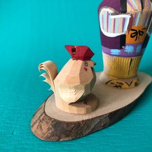 Kokeshi with Chicken