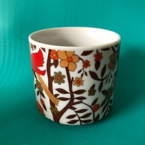 Vintage Orange Flower Mug