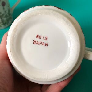Vintage Orange Flower Mug