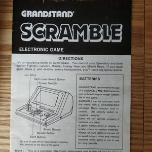 Grandstand Scramble: now for sale!